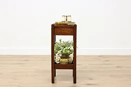 Arts & Crafts Mission Oak Antique Plant Stand or End Table #53193