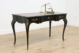 French Design Vintage Leather Top Writing Desk, Widdicomb #53282