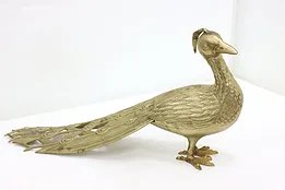 Peacock Vintage Decorative Brass Sculpture 22.5" #48949