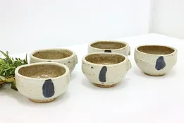 Set of 5 Vintage Art Pottery Soup Cups, Mackenzie #53223