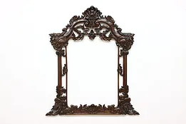 Renaissance Design Carved Mahogany Salvage Wall Frame #53173