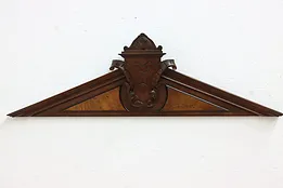 Victorian Antique Carved Walnut Architectural Salvage Crest #53476