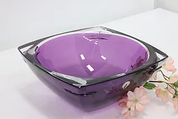 Irish Waterford Vintage Metra Amethyst 10" Crystal Bowl #53428