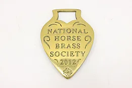 Horse Vintage Brass Harness Medallion, National 2012 #45898