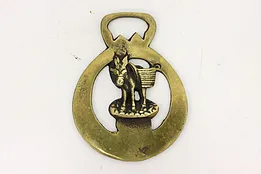 Horse Antique Brass Harness Medallion, Donkey #49557