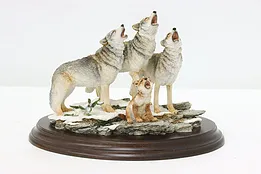 Howling Wolf Dawn Chorus Statue Vintage Sculpture, Sherwin #53201