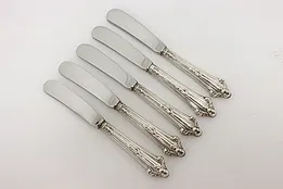 Set of 5 Vintage Sterling Silver Butter or Cheese Knives #51813