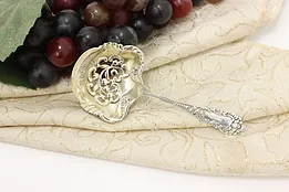 Victorian Antique Sterling Silver Pierced Serving Spoon #49254