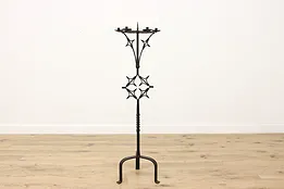 Gothic Design Vintage Wrought Iron 6 Candle Floor Stand #53530