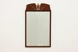 Georgian Vintage Mahogany & Gilt Hall Mirror 40.5" #53573