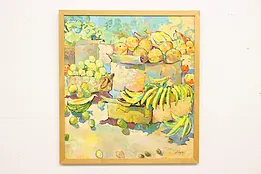 Tropicana Fruit Vintage Original Oil Painting Cajko 47" #53569