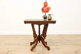 Victorian Antique Walnut & Ash Parlor, Entry or Center Table #52419