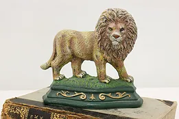 King of the Jungle Vintage Iron Lion Door Stop Sculpture #53379