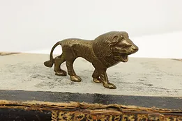 Brass Vintage Roaring Lion Sculpture #53382