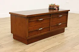 Midcentury Modern Vintage Walnut Cedar Chest or Trunk Lane #53001