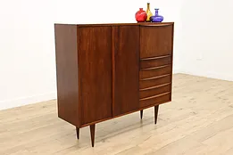 Midcentury Modern Vintage Rosewood Bar Cabinet or Sideboard #53497