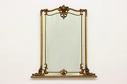 Italian Antique Mantel or Hall Mirror #52009