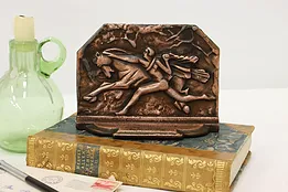 Art Deco Antique Cast Iron Horse Tamer Bookend or Doorstop #50243