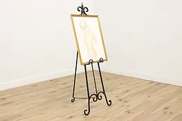 Contemporary Painted Iron Artist Painting Display Easel #53489