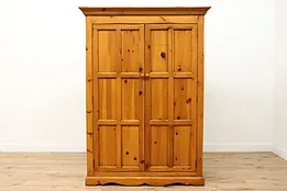 Farmhouse Country Pine Vintage Kitchen Cabinet Pantry #53751