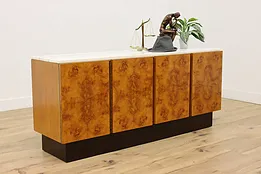 Midcentury Modern Vintage Marble Sideboard, TV Console Lane #53583