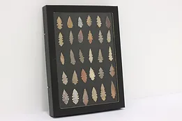 Indigenous Antique Framed Natural Material Arrowheads #44775