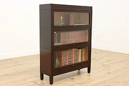 Globe Wernicke Antique 3 Stack Craftsman Lawyer Bookcase #53642