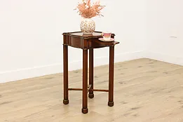 Georgian Vintage Mahogany Chairside Table Maitland Smith #53806