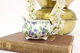 Lefton Violet Chintz China Creamer #53760