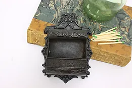 Victorian Antique Cast Iron Wall Match Holder #50398