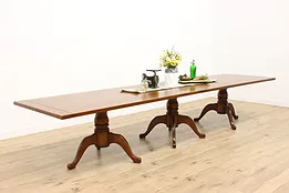 English Farmhouse Cherry 14' Harvest Dining Conference Table #53878