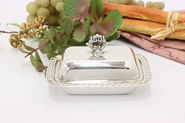 Silverplate Covered Nut or Butter Dish Canterbury #52648