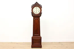 Scottish Antique Mahogany Grandfather Tall Clock Breckenridge #51795