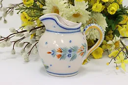 French Vintage Hand Painted Creamer or Pitcher, Quimper #51406