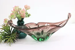 Murano Venetian Bowl Italian Art Glass Sculpture #54025