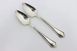 Pair of Vintage Silverplate Grapefruit Spoons, Rogers #53922