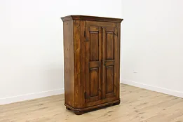 Farmhouse Country Pine Cabinet Kitchen Cupboard or Wardrobe #53997