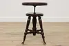 Victorian Antique Swivel Adjustable Piano Stool, Holtzman (2)