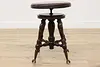 Victorian Antique Swivel Adjustable Piano Stool, Holtzman (7)