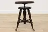 Victorian Antique Swivel Adjustable Piano Stool, Holtzman (9)