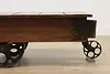 Industrial Salvage Antique Railroad Cart Coffee Table (6)