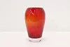 Red Vintage Blown Cased Art Glass Flower or Decorative Vase (5)