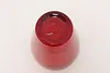 Red Vintage Blown Cased Art Glass Flower or Decorative Vase (9)