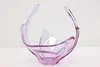 Murano Vintage Blown Purple Art Glass Bowl Sculpture (3)