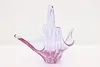 Murano Vintage Blown Purple Art Glass Bowl Sculpture (6)