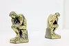 The Thinker Pair of Vintage Bookends After Rodin 1928 (3)