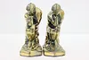 The Thinker Pair of Vintage Bookends After Rodin 1928 (4)