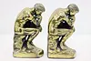 The Thinker Pair of Vintage Bookends After Rodin 1928 (7)