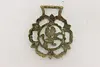 Horse Vintage Brass Harness Medallion, Lion (2)