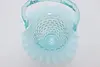 Teal Opalescent Vintage Hobnail Glass Bride Basket (8)